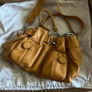 Bodhi yellow leather handbag